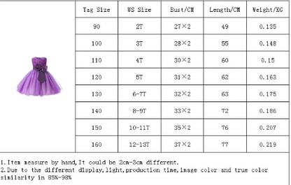 Vestido Princesa Tutú Niñas - Vestido Fiesta Boda Cumpleaños - Huellitas de Vida