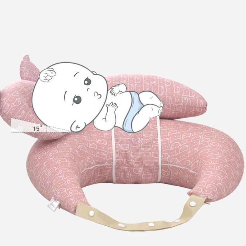 Almohada de Lactancia Multifuncional con Correa - Soporte Total Bebé - Huellitas de Vida