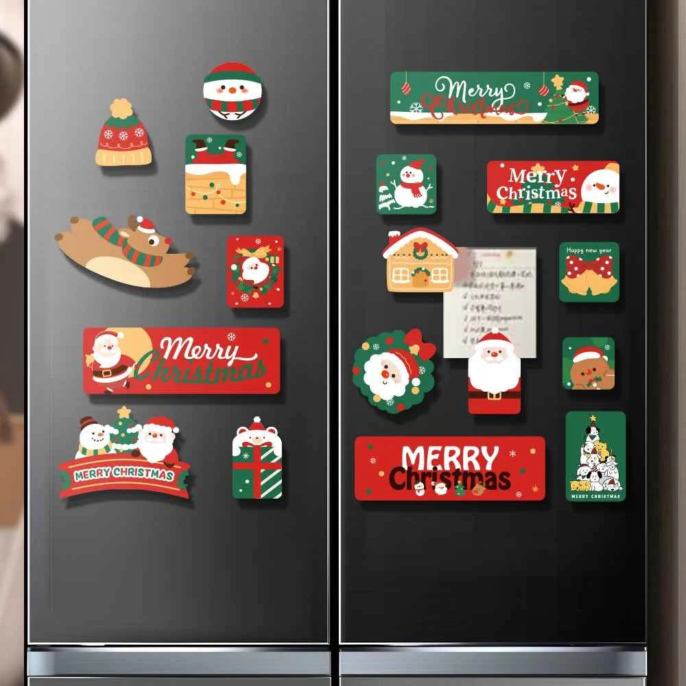 Imán Nevera Navidad Personalizable EVA - Papá Noel Árbol Decoración Magnética