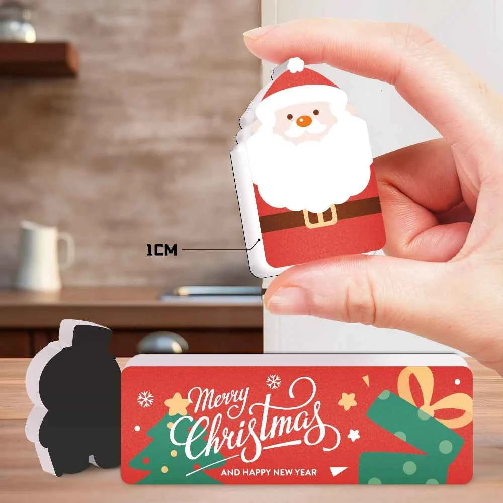 Imán Nevera Navidad Personalizable EVA - Papá Noel Árbol Decoración Magnética