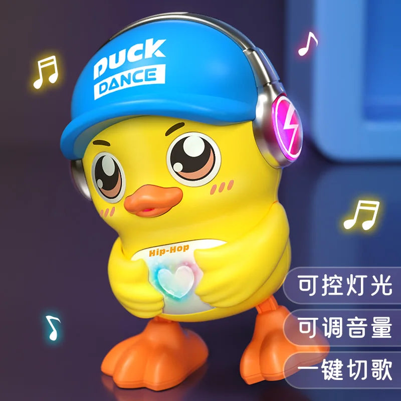 Pato Hip-Hop Eléctrico Bailarín - Juguete Musical Luces Sonidos Camina Baila Niños - Huellitas de Vida