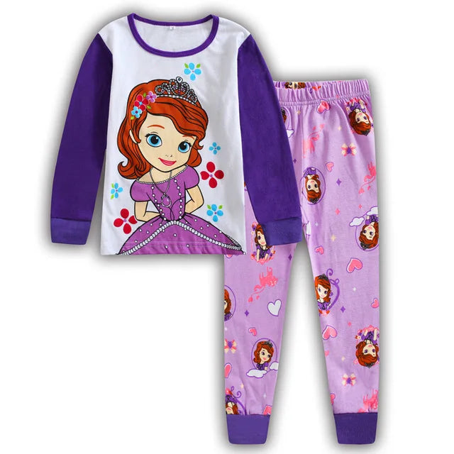 Pijama Spiderman Niños Algodón - Pijama Cartoon Primavera Otoño Conjunto Cómodo Niñas - Huellitas de Vida