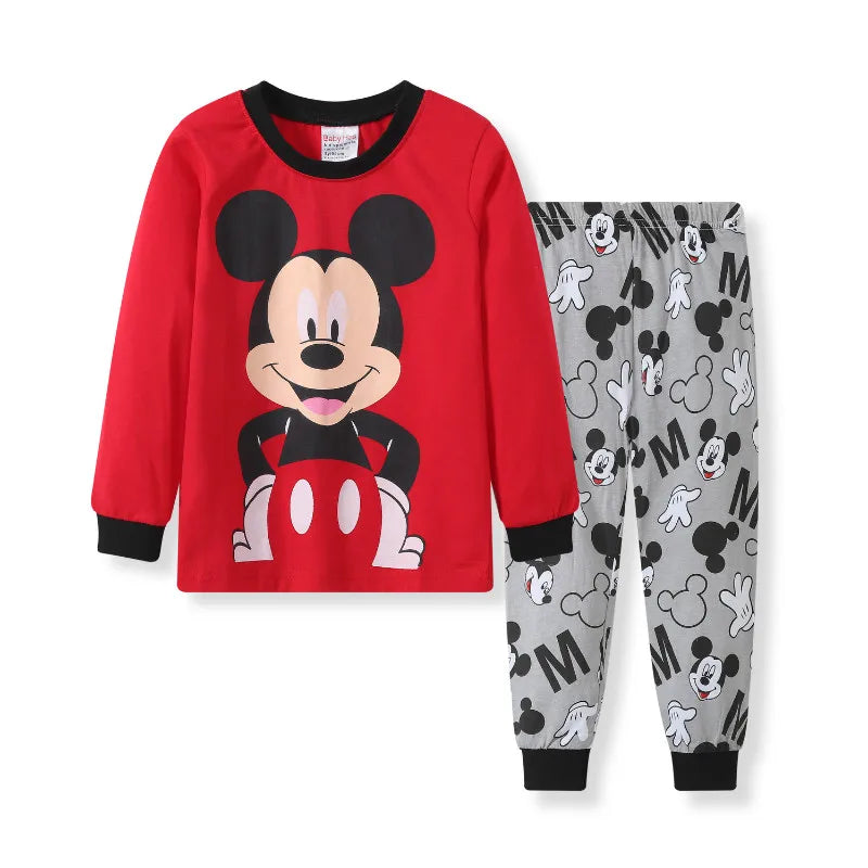 Pijama Spiderman Niños Algodón - Pijama Cartoon Primavera Otoño Conjunto Cómodo Niñas - Huellitas de Vida