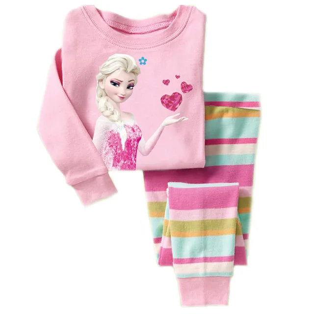 Pijama Spiderman Niños Algodón - Pijama Cartoon Primavera Otoño Conjunto Cómodo Niñas - Huellitas de Vida