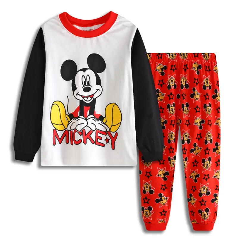 Pijama Spiderman Niños Algodón - Pijama Cartoon Primavera Otoño Conjunto Cómodo Niñas - Huellitas de Vida