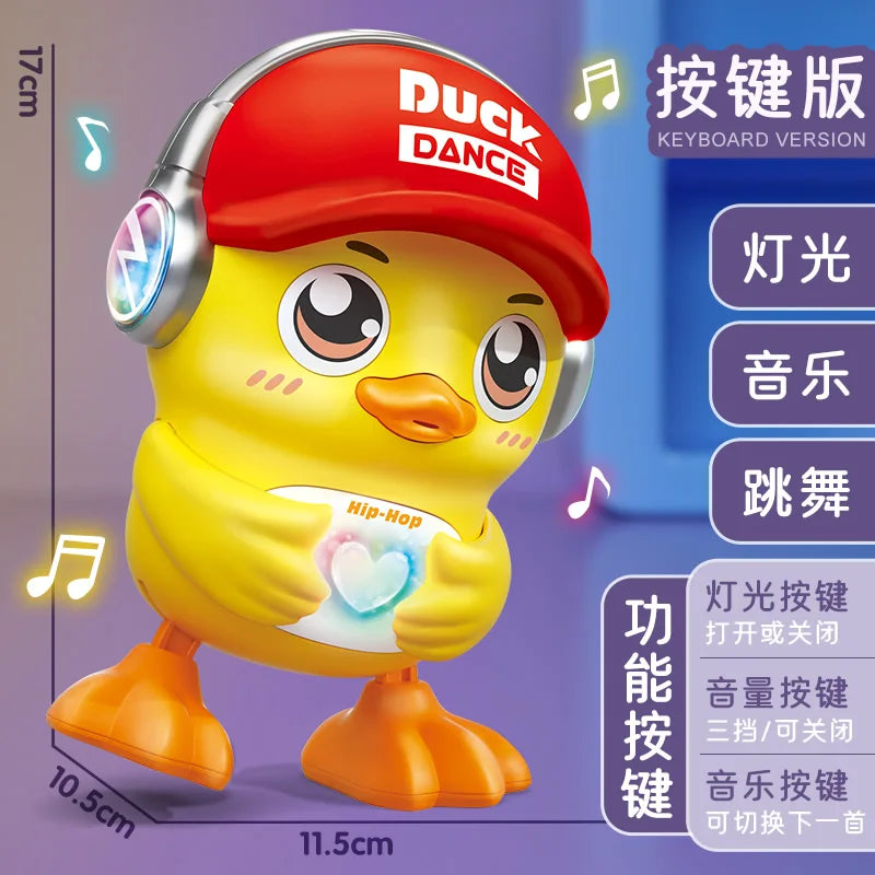 Pato Hip-Hop Eléctrico Bailarín - Juguete Musical Luces Sonidos Camina Baila Niños - Huellitas de Vida