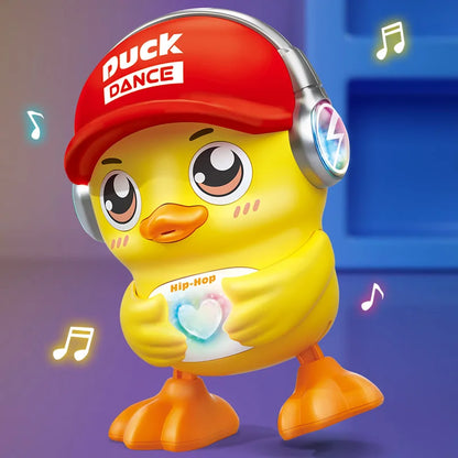Pato Hip-Hop Eléctrico Bailarín - Juguete Musical Luces Sonidos Camina Baila Niños - Huellitas de Vida