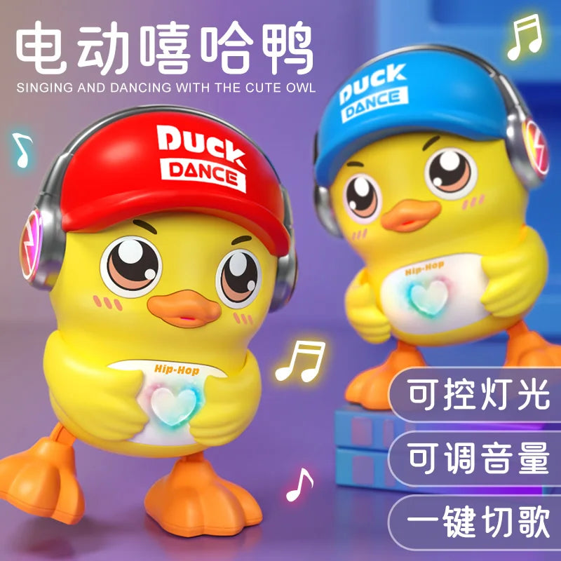 Pato Hip-Hop Eléctrico Bailarín - Juguete Musical Luces Sonidos Camina Baila Niños - Huellitas de Vida