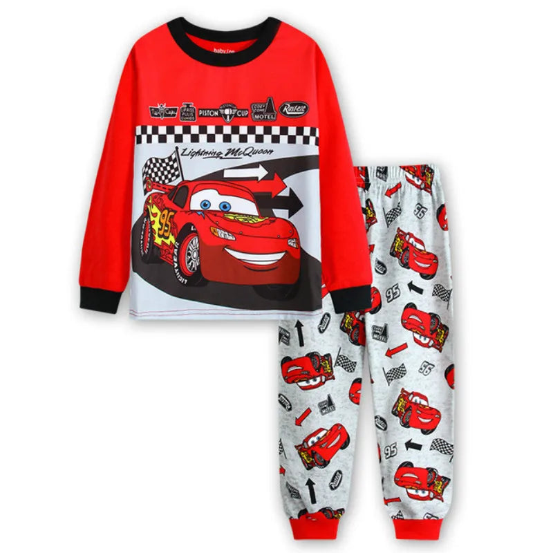 Pijama Spiderman Niños Algodón - Pijama Cartoon Primavera Otoño Conjunto Cómodo Niñas - Huellitas de Vida