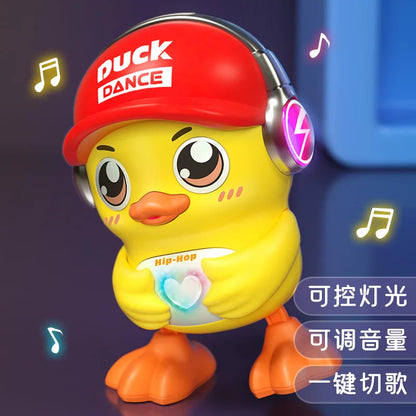 Pato Hip-Hop Eléctrico Bailarín - Juguete Musical Luces Sonidos Camina Baila Niños - Huellitas de Vida