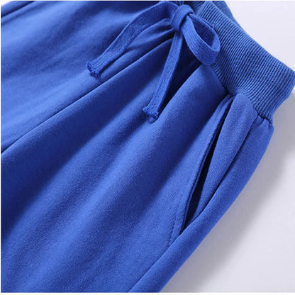 Pantalones Algodón Niños 2-10 Años - Deportivos Casuales Unisex Jogging Cómodos Amarillo - Huellitas de Vida