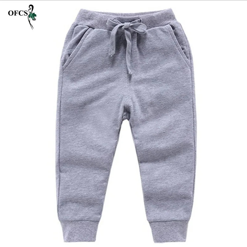 Pantalones Algodón Niños 2-10 Años - Deportivos Casuales Unisex Jogging Cómodos Amarillo - Huellitas de Vida