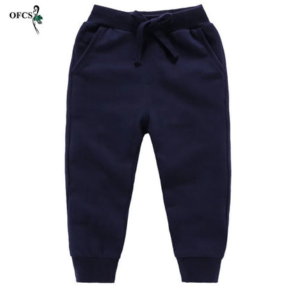 Pantalones Algodón Niños 2-10 Años - Deportivos Casuales Unisex Jogging Cómodos Amarillo - Huellitas de Vida