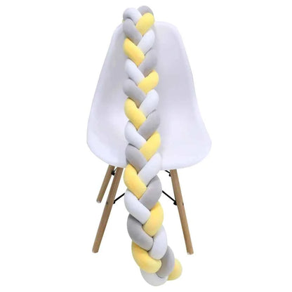 1M Baby Bumper Bed Braid Knot Pillow Cushion Bumper for Infant Bebe Crib Protector Cot Bumper Room Decor Baby Crib Protector