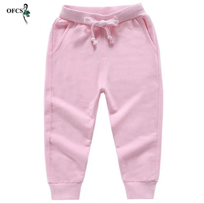 Pantalones Algodón Niños 2-10 Años - Deportivos Casuales Unisex Jogging Cómodos Amarillo - Huellitas de Vida