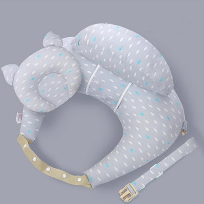 Almohada de Lactancia Multifuncional con Correa - Soporte Total Bebé - Huellitas de Vida