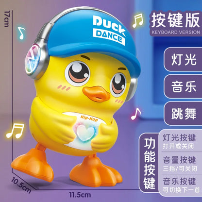 Pato Hip-Hop Eléctrico Bailarín - Juguete Musical Luces Sonidos Camina Baila Niños - Huellitas de Vida
