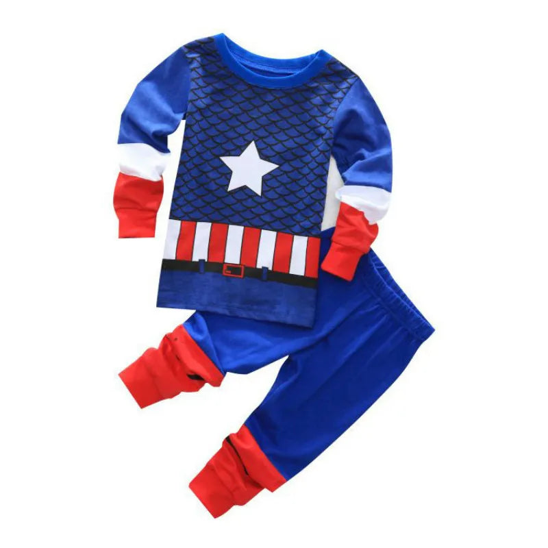 Pijama Spiderman Niños Algodón - Pijama Cartoon Primavera Otoño Conjunto Cómodo Niñas - Huellitas de Vida