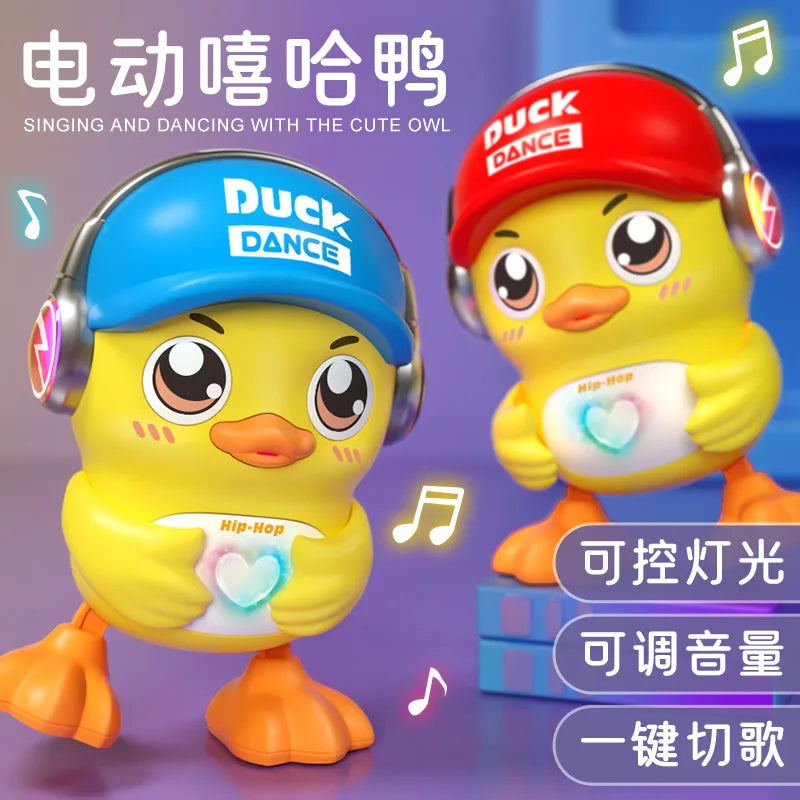 Pato Hip-Hop Eléctrico Bailarín - Juguete Musical Luces Sonidos Camina Baila Niños - Huellitas de Vida