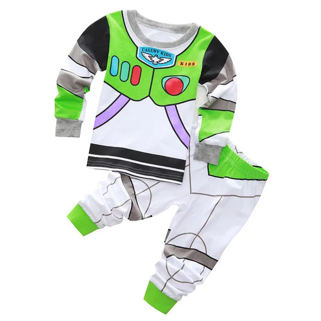 Pijama Spiderman Niños Algodón - Pijama Cartoon Primavera Otoño Conjunto Cómodo Niñas - Huellitas de Vida