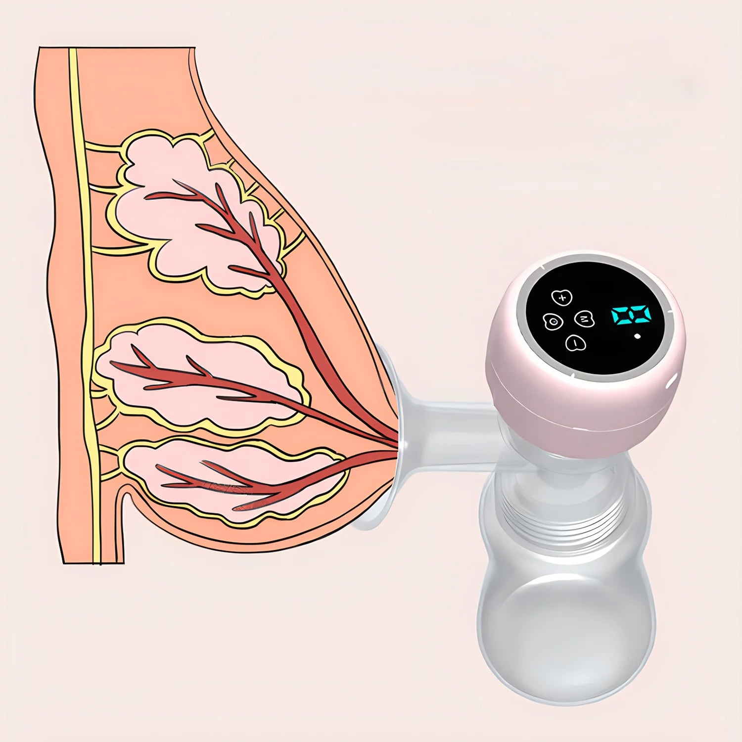 Extractor de Leche Eléctrico Portátil USB - Silencioso y Automático Sin BPA - Huellitas de Vida