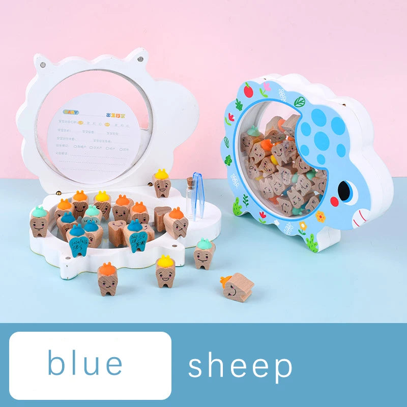 Caja Dientes Leche Madera Recuerdos Bebé - Organizador Primeros Dientes Niño Niña