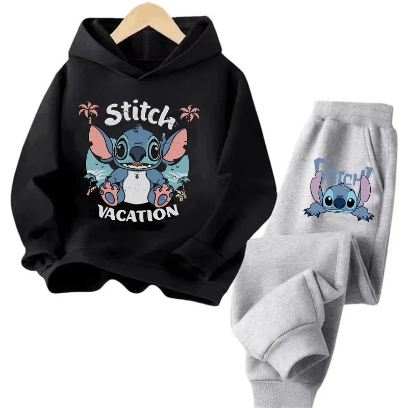 Sudadera Kawaii Anime Niños - Hoodie Stitch Manga 90s Otoño Casual - Huellitas de Vida