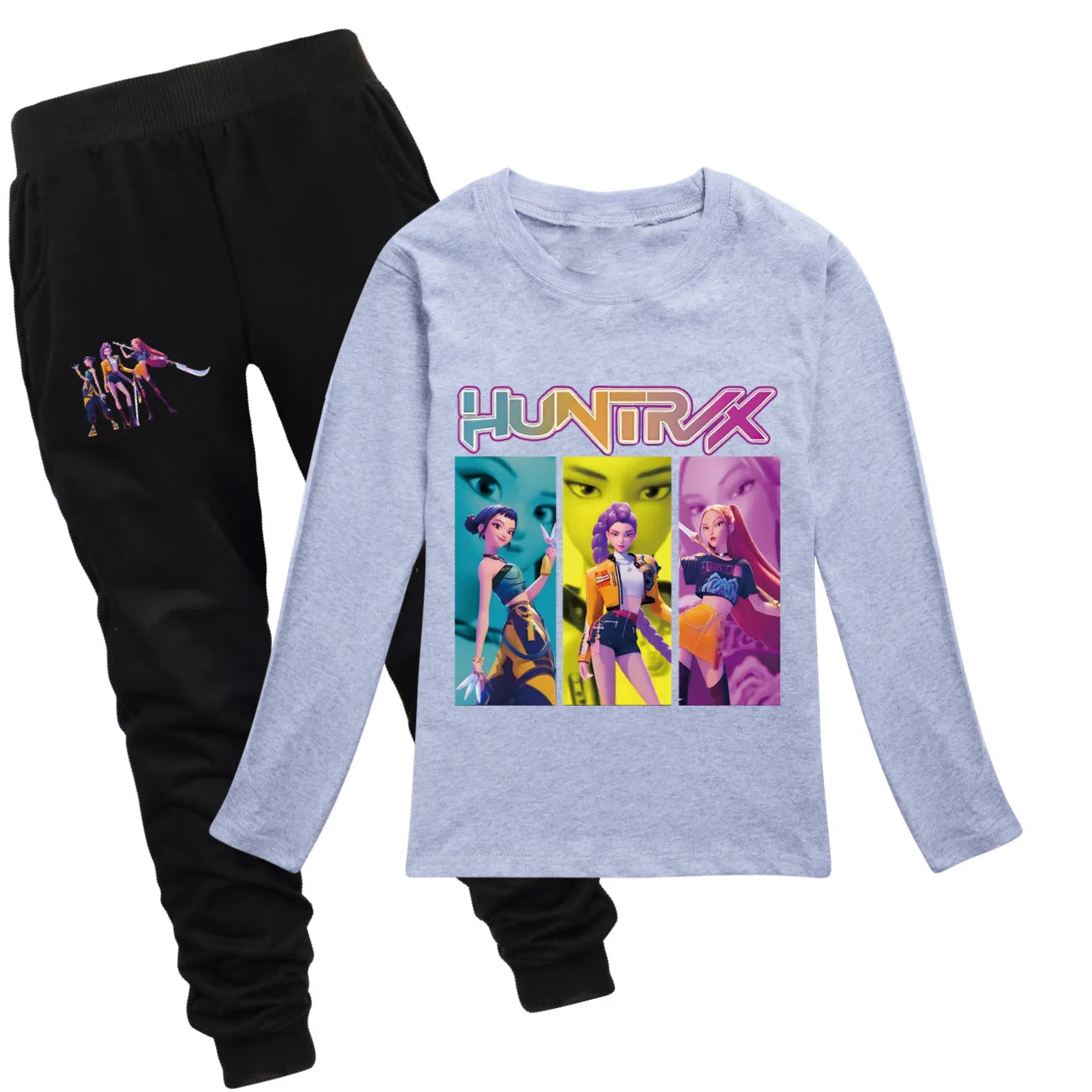 Camiseta Manga Larga KPop Demon Hunters Niños - Sudadera Algodón Streetwear