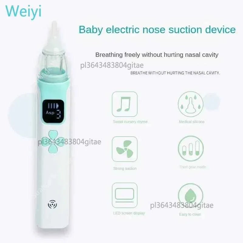 Aspirador Nasal Eléctrico Bebé 3 en 1 Silencioso - Limpiador Congestión Recién Nacidos