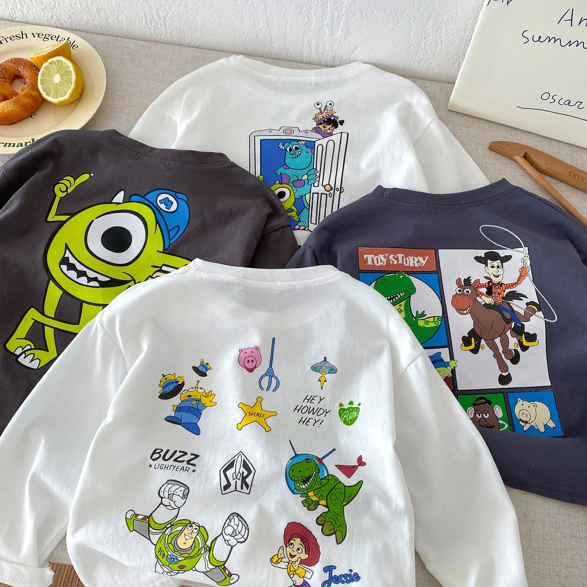 Camiseta Algodón Bebé Otoño - Top Manga Larga Cuello Redondo Casual Niños Niñas Única - Huellitas de Vida
