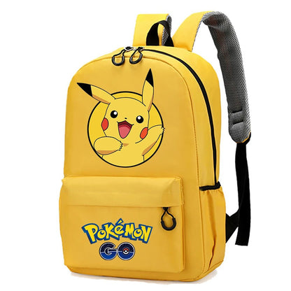 Mochila Pokémon Pikachu Gran Capacidad - Anime Escolar Primaria - Huellitas de Vida