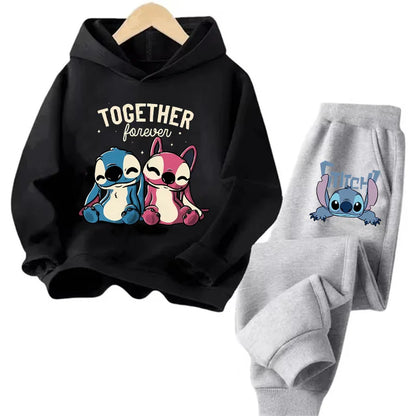 Sudadera Kawaii Anime Niños - Hoodie Stitch Manga 90s Otoño Casual - Huellitas de Vida