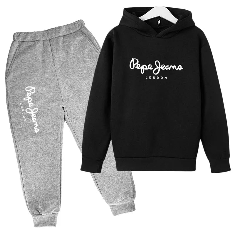Conjunto Deportivo Niños 2-13 Años Letras - Sudadera y Pantalón Primavera Otoño