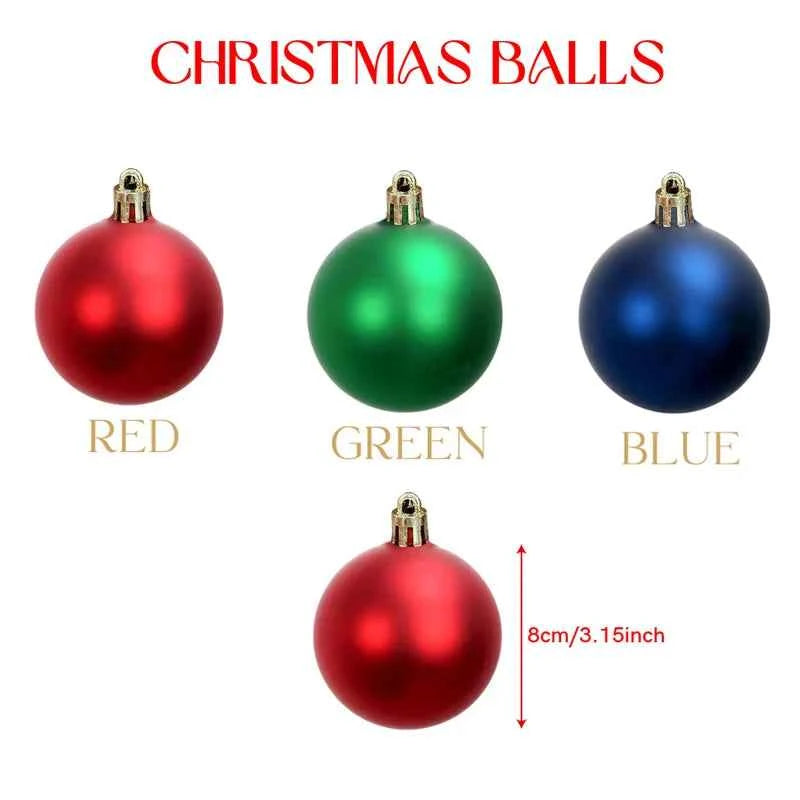 Bola Navidad Personalizada 8cm Roja Verde Azul - Decoración Árbol Navideño