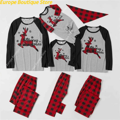 Pijama Navidad Familiar 2 Piezas - Conjunto Mamá Papá Niños Loungewear Navideño