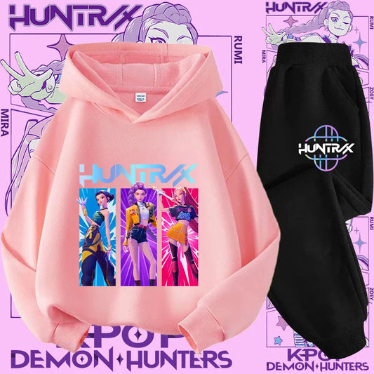 Conjunto Sudadera Niños K-pop - Sudadera y Pantalón 2 Piezas Estampado