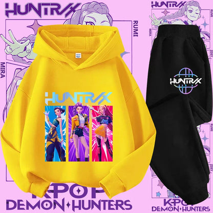 Conjunto Sudadera Niños K-pop - Sudadera y Pantalón 2 Piezas Estampado