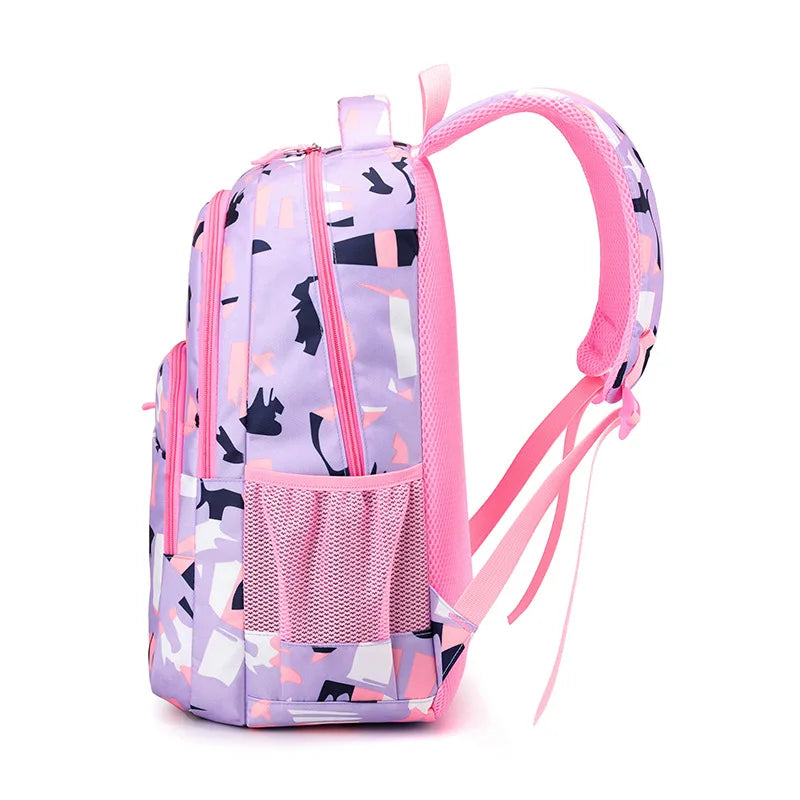 Mochila para Niñas Primaria Grados 4-6 - Elementary School Girls Backpack - Huellitas de Vida