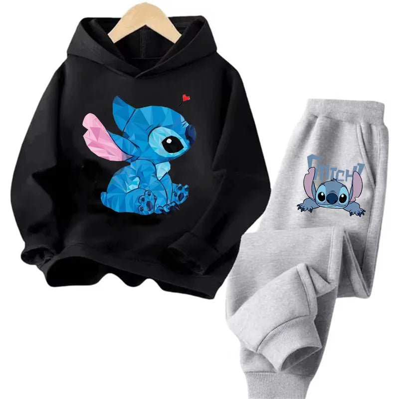 Sudadera Kawaii Anime Niños - Hoodie Stitch Manga 90s Otoño Casual - Huellitas de Vida
