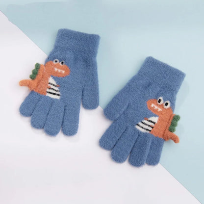 Guantes Invierno Niños 4-8 Años Dinosaurio