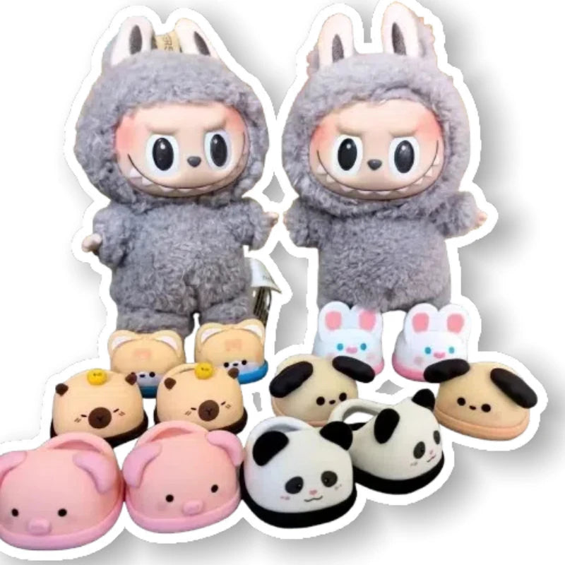 Zapatos para Labubu 15-17cm - Animal Slippers Macaron Princess Cute - Huellitas de Vida