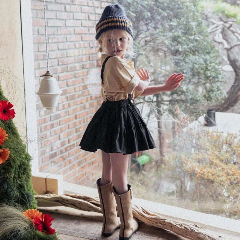 Falda Tirantes Vaquera Niñas Primavera Verano