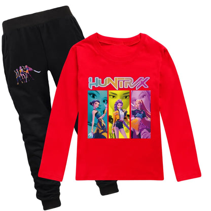 Camiseta Manga Larga KPop Demon Hunters Niños - Sudadera Algodón Streetwear