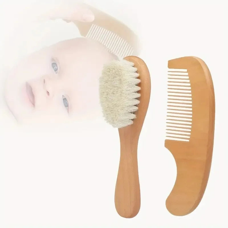 Cepillo Personalizado Bebé Grabado - Cepillo Pelo Recién Nacido Regalo Baby Shower Recuerdo - Huellitas de Vida