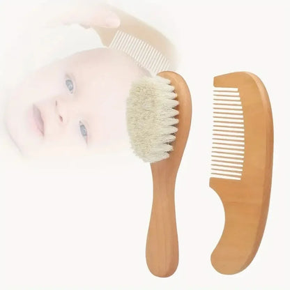 Cepillo Personalizado Bebé Grabado - Cepillo Pelo Recién Nacido Regalo Baby Shower Recuerdo - Huellitas de Vida