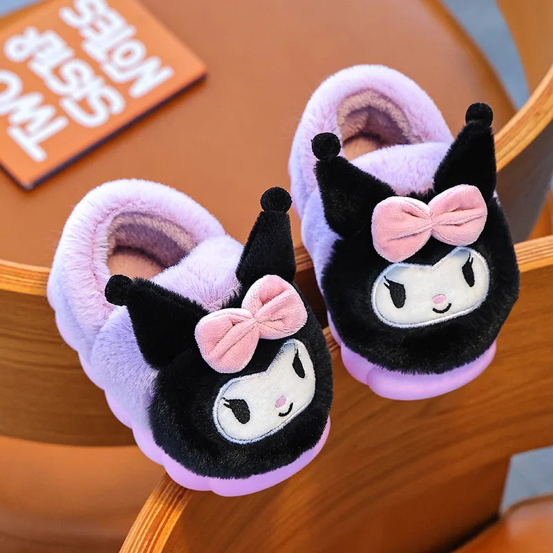 Zapatillas Algodón Niñas Cartoon - Pantuflas Felpa Cálidas Otoño Invierno Diseño Adorable - Huellitas de Vida