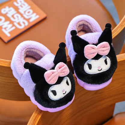 Zapatillas Algodón Niñas Cartoon - Pantuflas Felpa Cálidas Otoño Invierno Diseño Adorable - Huellitas de Vida