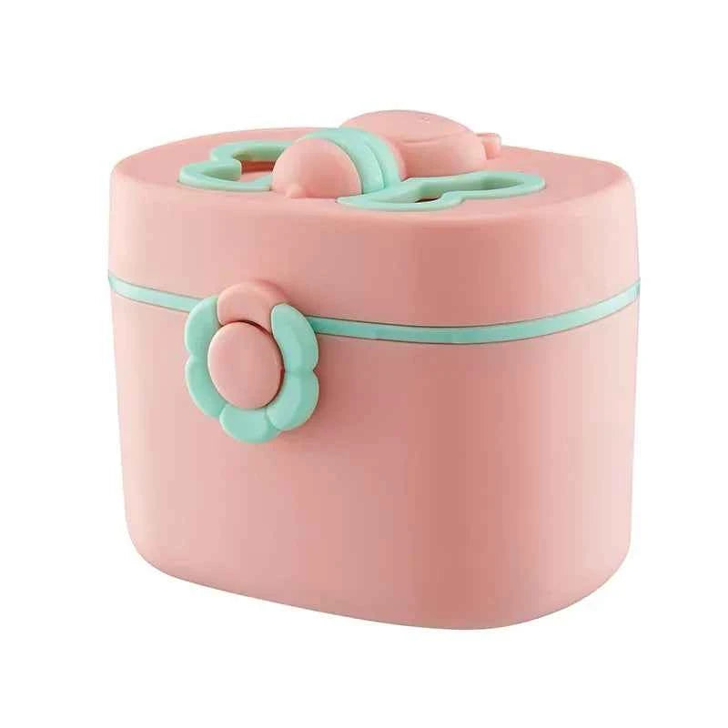 Dispensador Leche Polvo Bebé Portátil - Contenedor Fórmula 3 Compartimentos Viaje