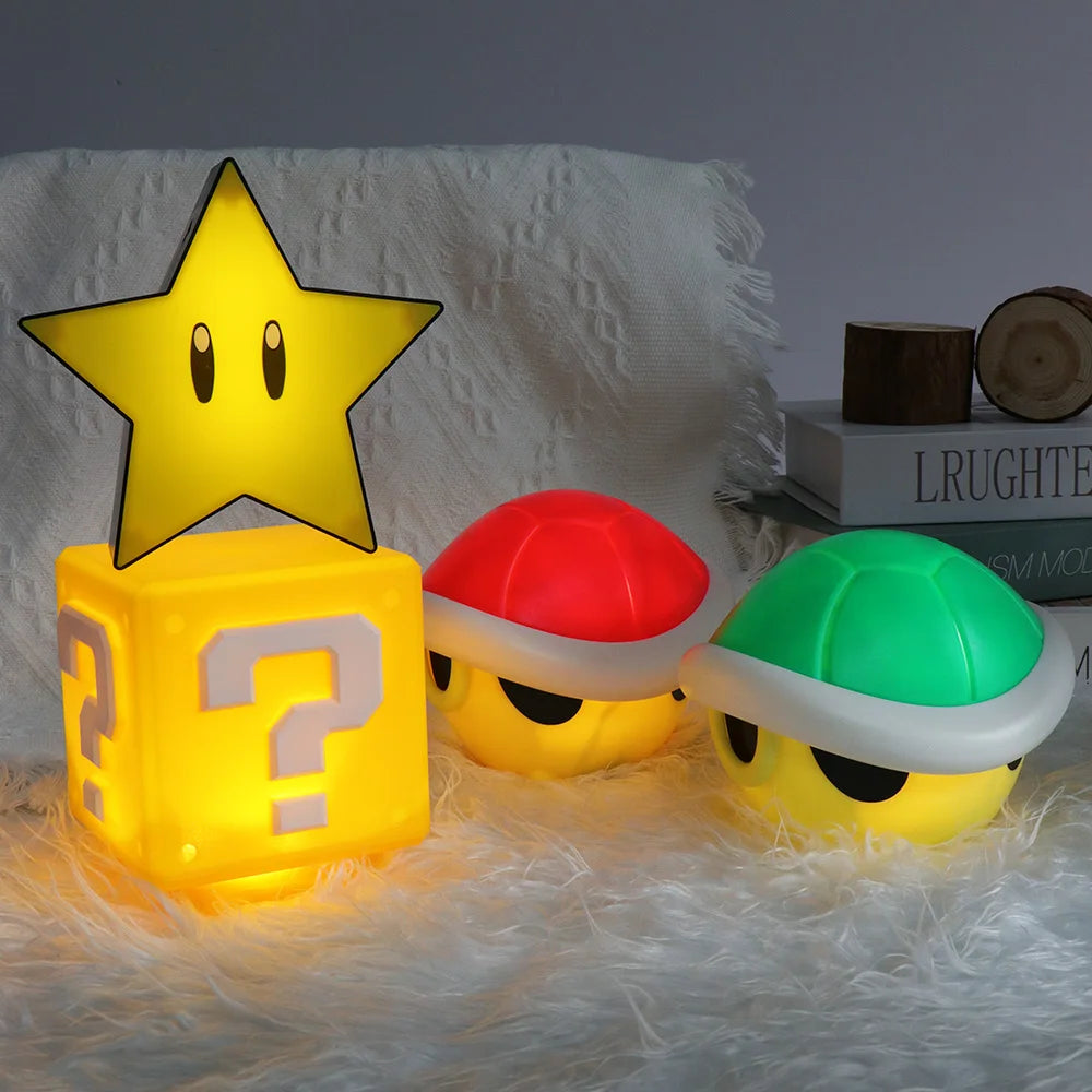 Lámpara Nocturna LED Interrogación Gaming - Luz Mesa USB Astronauta Habitación Niños Regalo - Huellitas de Vida