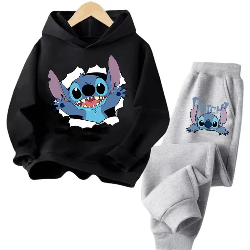 Sudadera Kawaii Anime Niños - Hoodie Stitch Manga 90s Otoño Casual - Huellitas de Vida